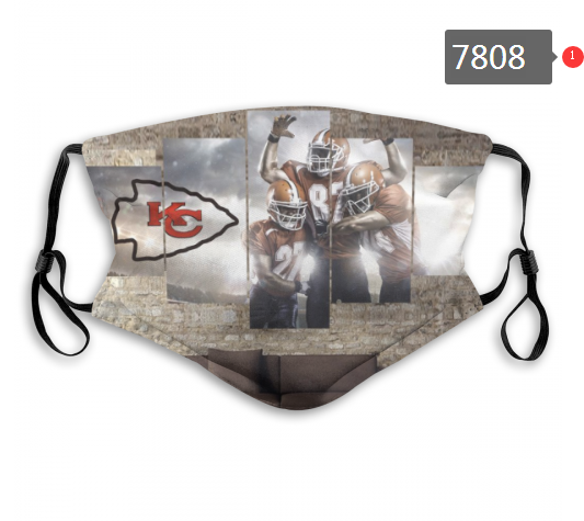 NFL 2020 Kansas City Chiefs  #47 Dust mask with filter->nfl dust mask->Sports Accessory